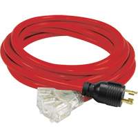 Generator Extension Cord with Tritap, STW, 10 AWG, 3 Outlet(s), 25' Par Equipment