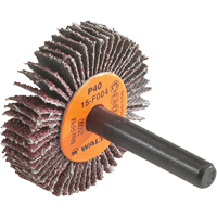Coolcut™ Flap Wheel, Aluminum Oxide, 60 Grit, 1-1/2" x 3/8" x 1/4" YC398 | Par Equipment