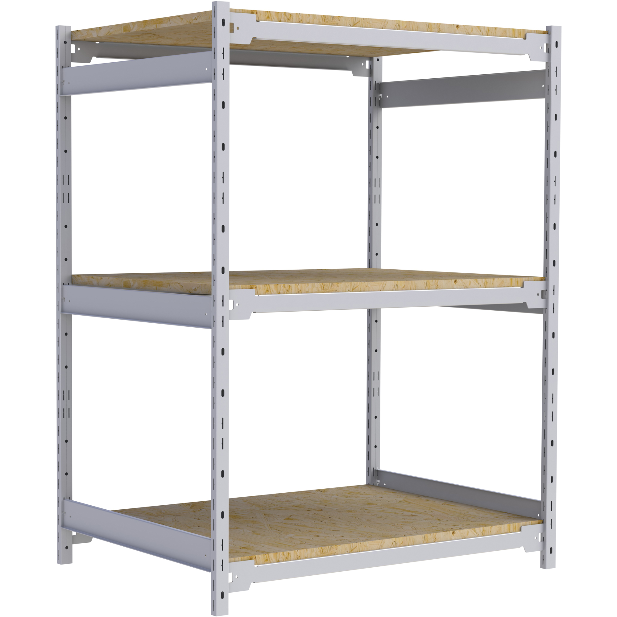Metalware Wide Span Record Storage Shelving, Steel, 3 Shelves, 42" W x